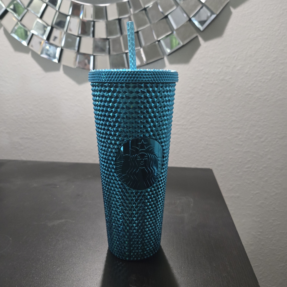 Starbucks Teal Textured Tumbler